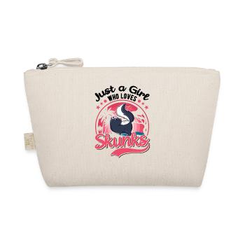 Stinktier Mädchen Skunk - Bio-Täschchen - Natur - Vorne