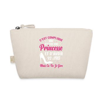 Princesse 92 Ans Idée Cadeau Anniversaire Amour - Trousse biologique - nature - Devant
