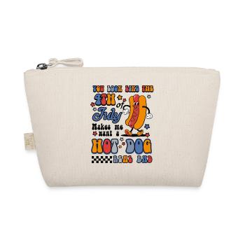 Hot Dog 4th of July American Patriotic - Organic Pouch - nature - Front