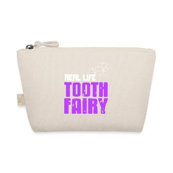 Real Life Tooth Fairy Awesome Dentist T-Shirt - Organic Pouch - nature - Front