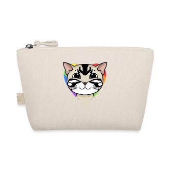 LGBT Cat American Shorthair Rainbow - Organic Pouch - nature - Front