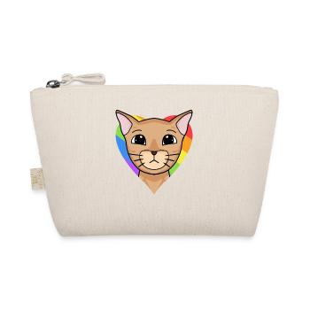 LGBT Cat Abyssinian Cat Rainbow - Organic Pouch - nature - Front