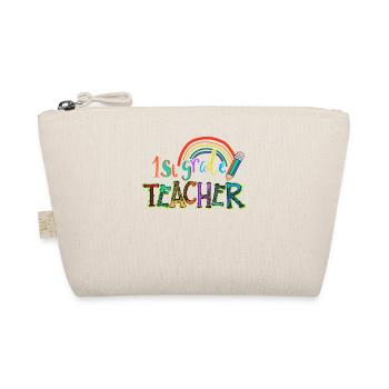 Leopard 1st Grade Teacher Rainbow - Bio-Täschchen - Natur - Vorne
