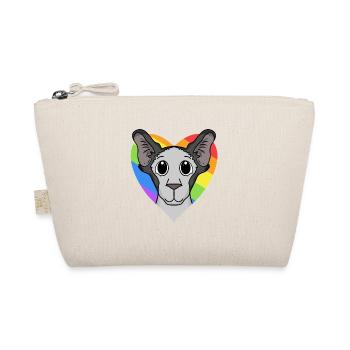 LGBT Cat Oriental Shorthair Rainbow - Organic Pouch - nature - Front