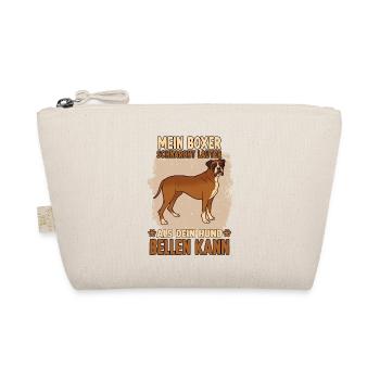 Boxer Hund Hundeliebhaber Boxer - Bio-Täschchen - Natur - Vorne