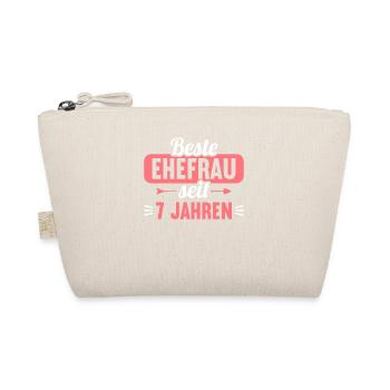 Beste Ehefrau Bester Ehemann seit 7 Jahren - Bio-Täschchen - Natur - Vorne