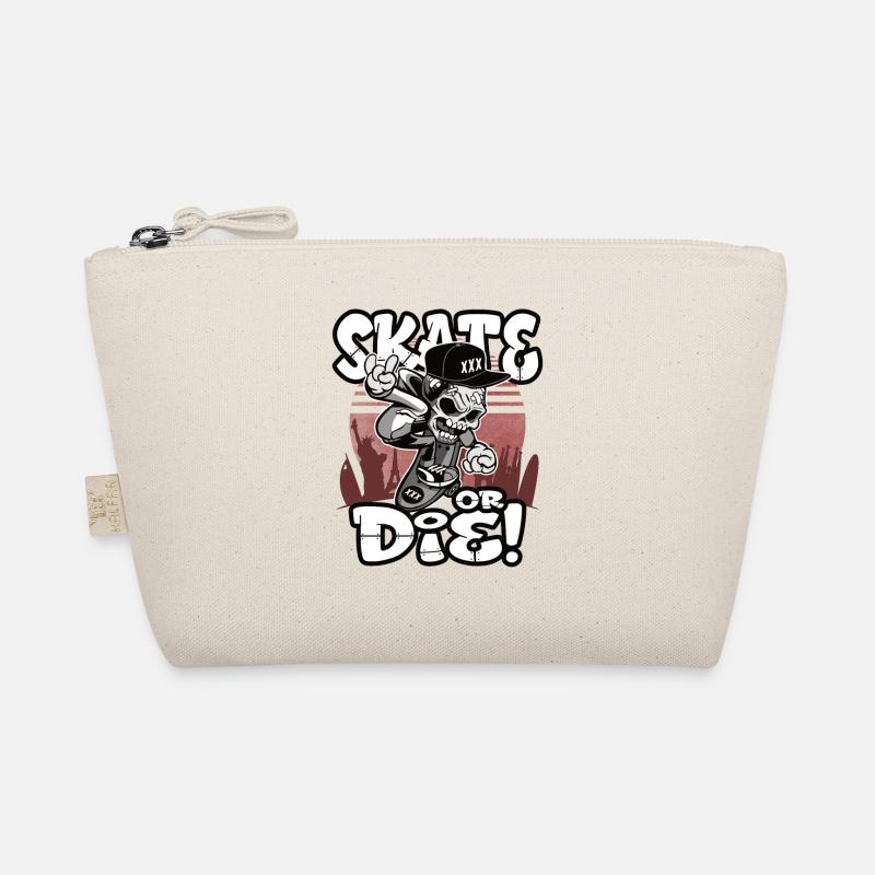 Skate or the skateboard ride gift Organic Pouch