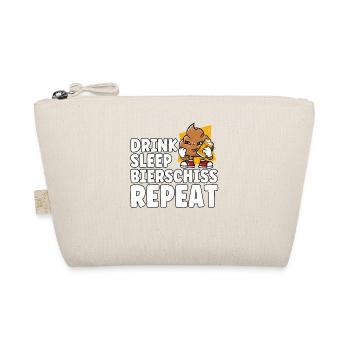 Drink Sleep Bierschiss Repeat Bier - Bio-Täschchen - Natur - Vorne