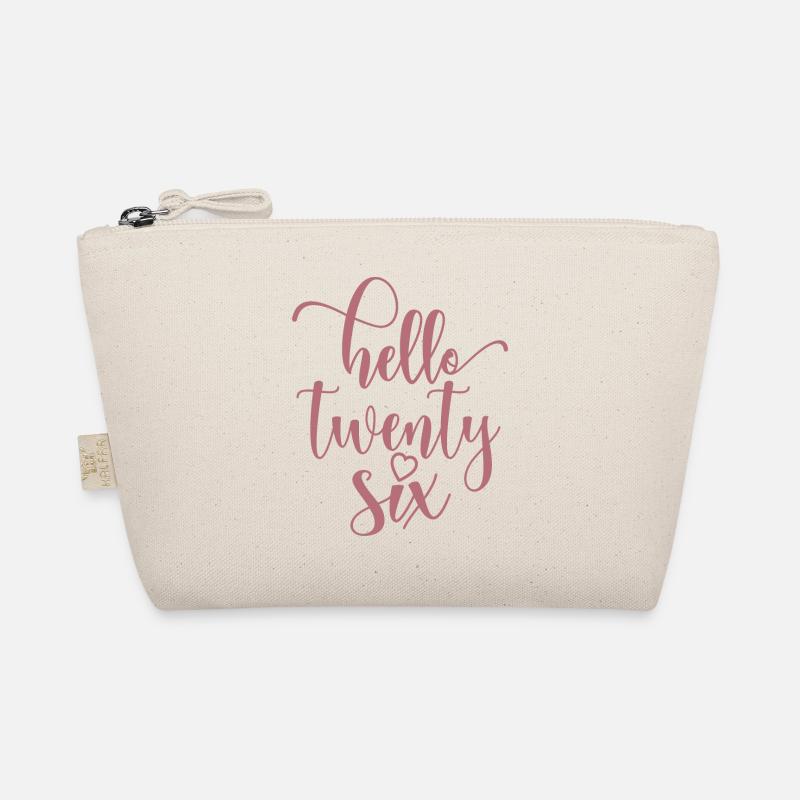 Hello Twenty Six Cute 26 Years Old Birthday Organic Pouch
