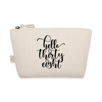 Hello Thirty Eight Cute 38 Years Old Birthday - Organic Pouch - nature - Front
