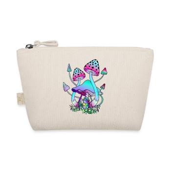 Magic Mushrooms Colorful Mushroom Art - Organic Pouch - nature - Front