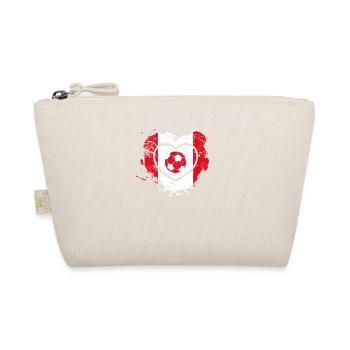 I Love Peru, I Love Football - Organic Pouch - nature - Front