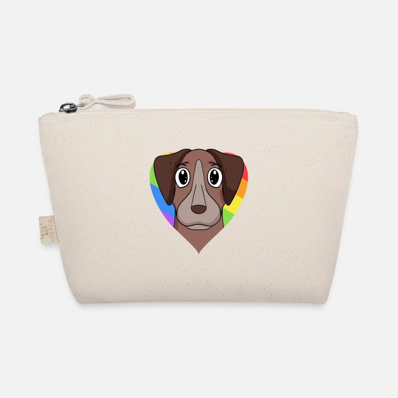 Gay Rainbow Pointer Dog Organic Pouch