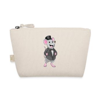 Mouse Groom Jacket Wedding - Organic Pouch - nature - Front