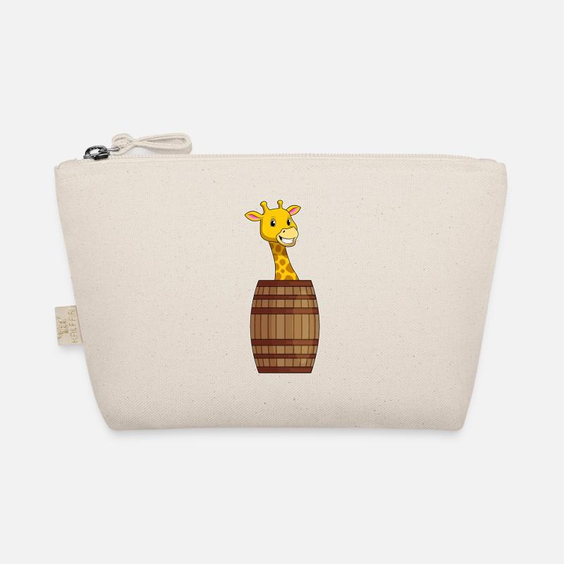 Giraffe with barrel Organic Pouch
