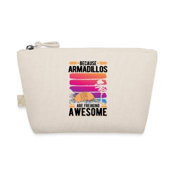 Because Armadillos are freaking awesome armadillo - Organic Pouch - nature - Front