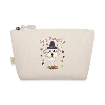 Joyeux Thanksgiving I Dog Lover I Bichon Frise - Trousse biologique - nature - Devant