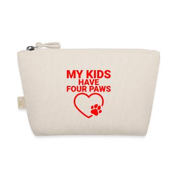 My Kids Have Four Paws 2 - Organic Pouch - nature - Front