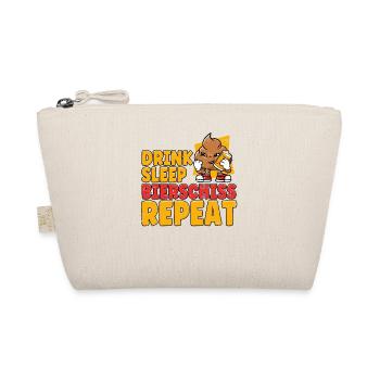 Drink Sleep Bierschiss Repeat Bier - Bio-Täschchen - Natur - Vorne