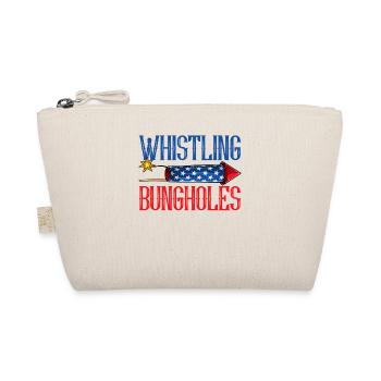Whistling Bungholes Firework 4th of July Merica - Organic Pouch - nature - Front