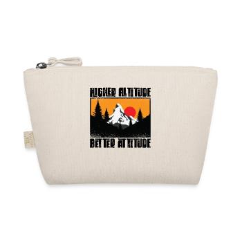 Higher Altitude Better Attitude Mountain Hiking - Organic Pouch - nature - Front