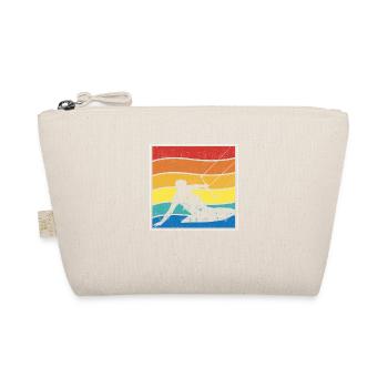 Wings Foiling Kitesurfing Kiteboarding Retro - Organic Pouch - nature - Front