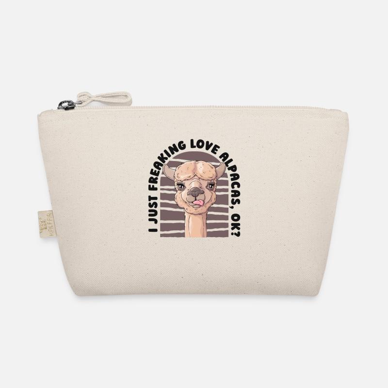 I Just Freaking Love Alpacas Vicuna Guanaco Llama Organic Pouch
