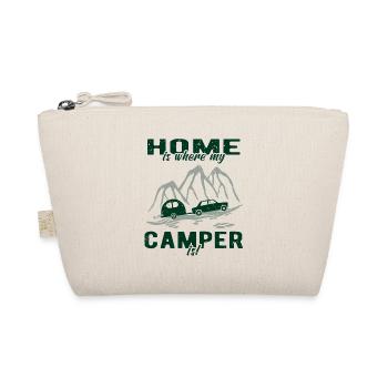 Wohnwagen - Home is where my camper is - Bio-Täschchen - Natur - Vorne