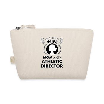 Proud Wife Mom Athletic Director Mother’s Day - Organic Pouch - nature - Front