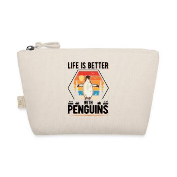 La vie est meilleure avec Penguins Penguin - Trousse biologique - nature - Devant