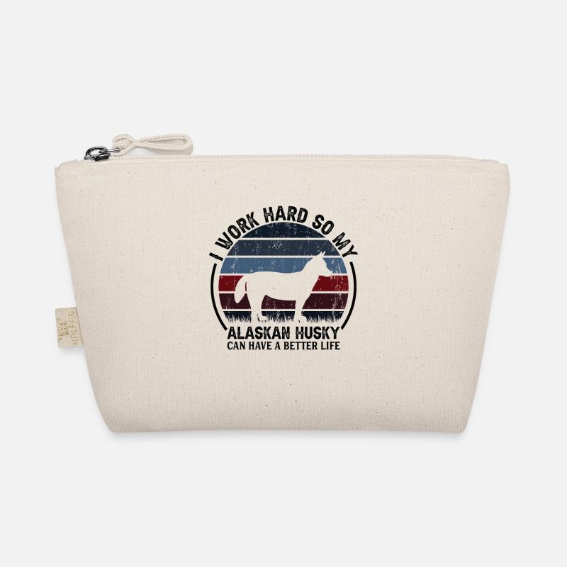 Travaillez dur - Retro Alaskan Husky Trousse biologique