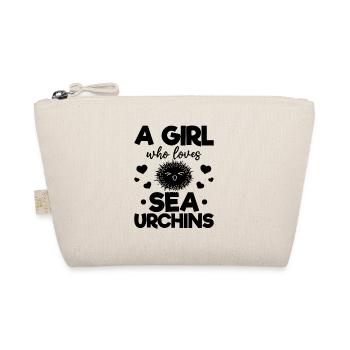 A girl who loves sea urchins - Organic Pouch - nature - Front