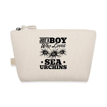 Sea Urchin Boys - Just a boy who loves sea urchins - Organic Pouch - nature - Front