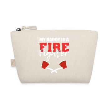 Dad is a firefighter. Industrious Father Poison - Organic Pouch - nature - Front