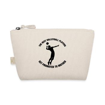 Volleyball Mutter Beachvolleyball Volleyballerin - Bio-Täschchen - Natur - Vorne