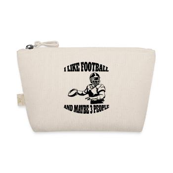 Footballfan American Football Footballtrainer - Bio-Täschchen - Natur - Vorne