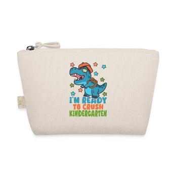 Kindergarten Education Kids Dinosaur Lover T-Rex - Organic Pouch - nature - Front
