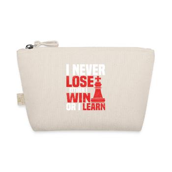 I Never Lose Either I Win Or I Learn Chess Player - Organic Pouch - nature - Front