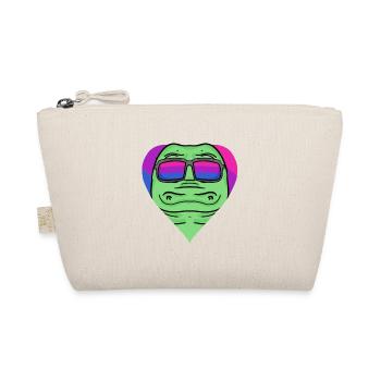 Cadeau crocodile bisexuel - Trousse biologique - nature - Devant