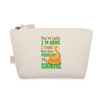 Snake Serpent You're Lucky I'm - Bio-Täschchen - Natur - Vorne