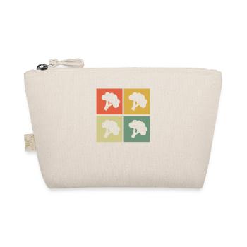 Broccoli Vegan Lover Retro Healthy Gift idea - Organic Pouch - nature - Front