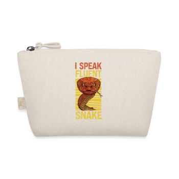 Snake Serpent I Speak Fluent Snake - Organic Pouch - nature - Front
