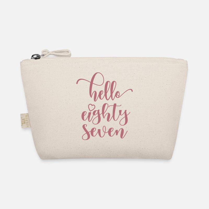 Hello Eighty Seven Cute 87 Years Old Birthday Organic Pouch