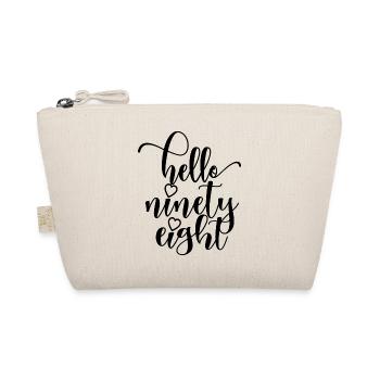 Hello Ninety Eight Cute 98 Years Old Birthday - Organic Pouch - nature - Front