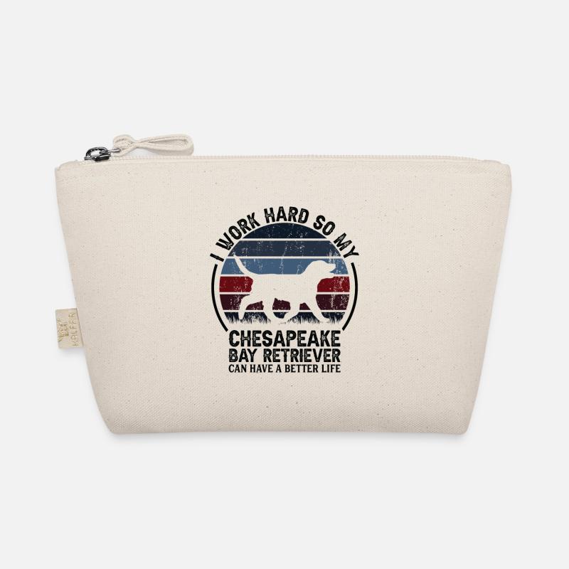 Arbeit Hart Arbeiten - Retro Cavalier Bio-Täschchen