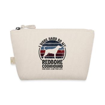 Travailler dur - Retro Redbone Coonhound - Trousse biologique - nature - Devant