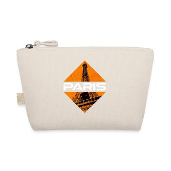 Paris France City Skyline Home Love - Organic Pouch - nature - Front