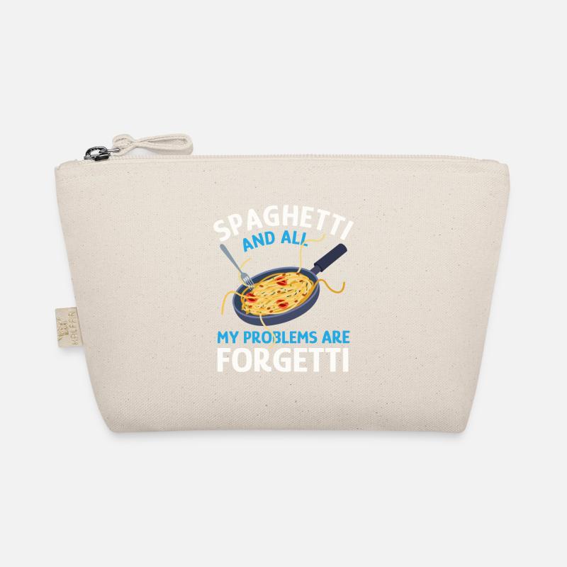 Pasta Ironic Saying Spaghetti Make Problems Organic Pouch