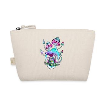Magic Mushroom Mushroom Mushroom Eye Art - Organic Pouch - nature - Front