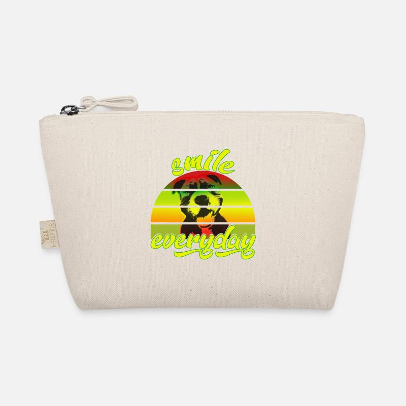 American Bully smile everyday Regenbogenfarben Bio-Täschchen